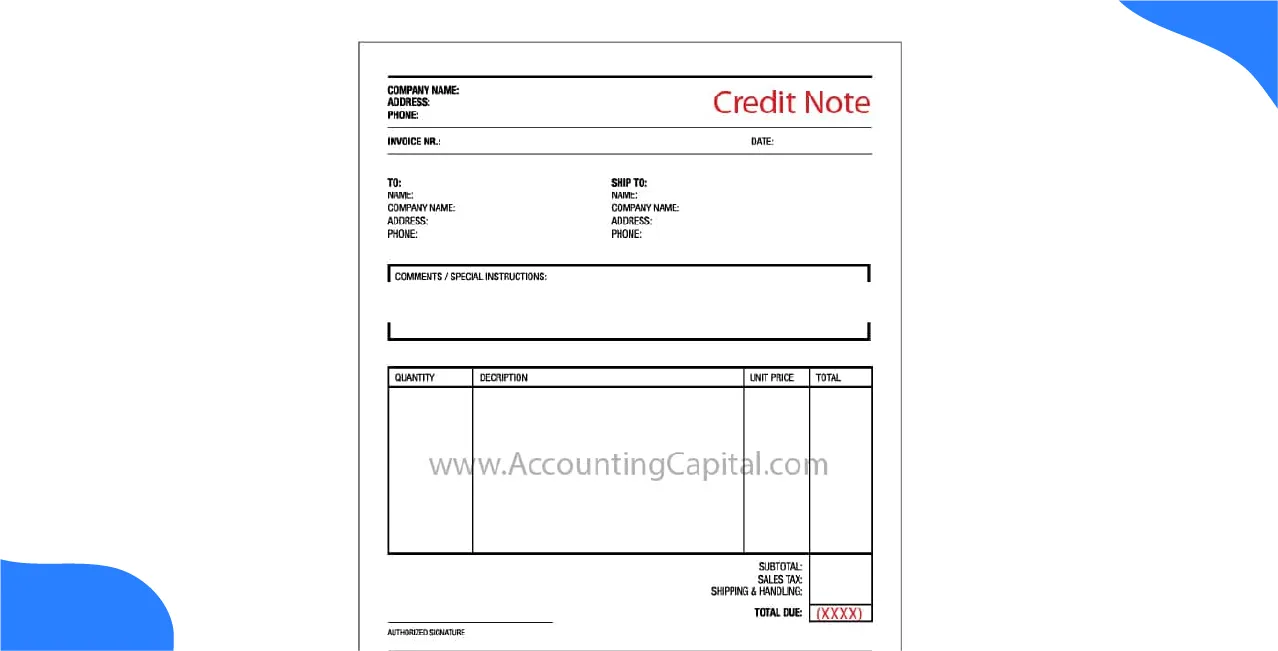 What Is A Credit Note? Format, Example & Use In Accounting