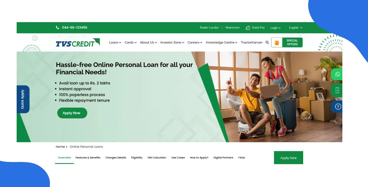 TVS Credit Personal Loan Interest Rate – Latest Rates & Guide