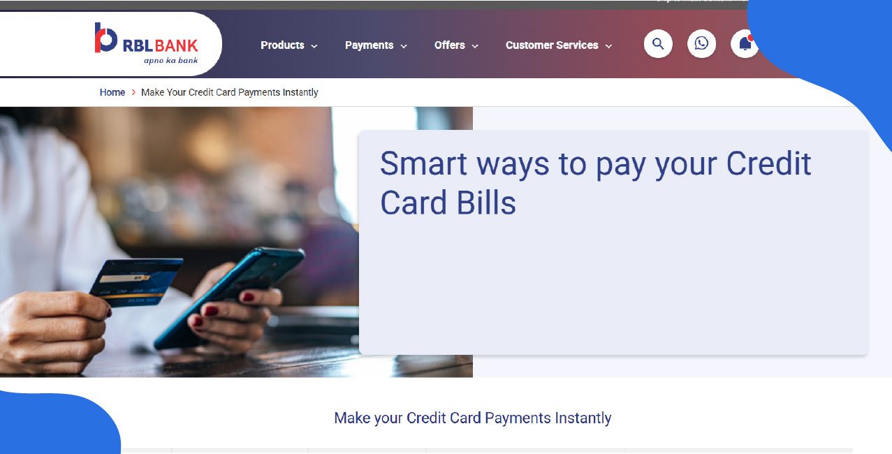 RBL Credit Card Bill Payment — Easy & Secure Online Methods