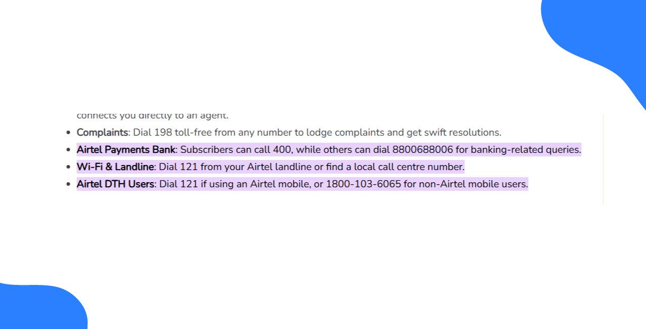 Airtel Payment Bank Customer Care Number — Complete Support Guide