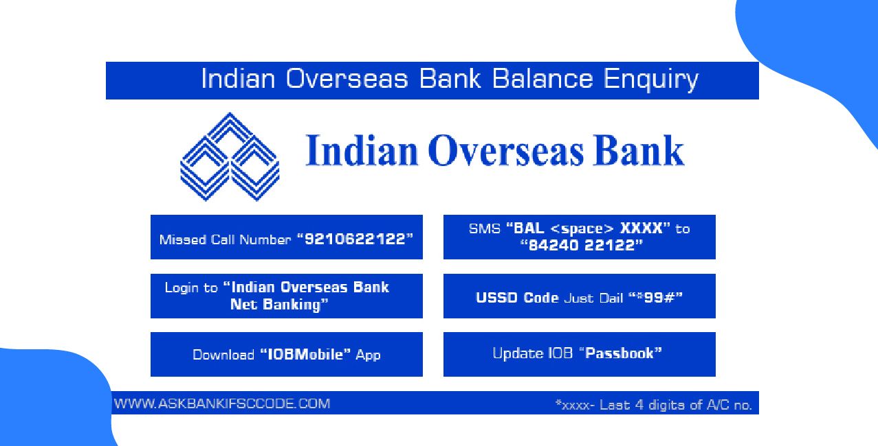 Indian Overseas Bank Account Number: Format, Details & Guide