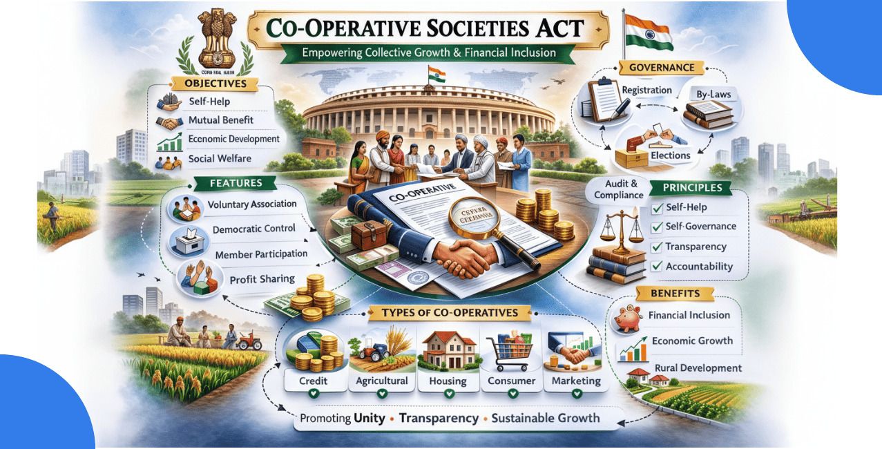 Co Operative Societies Act: Complete Guide to Registration, Structure & Legal Provisions