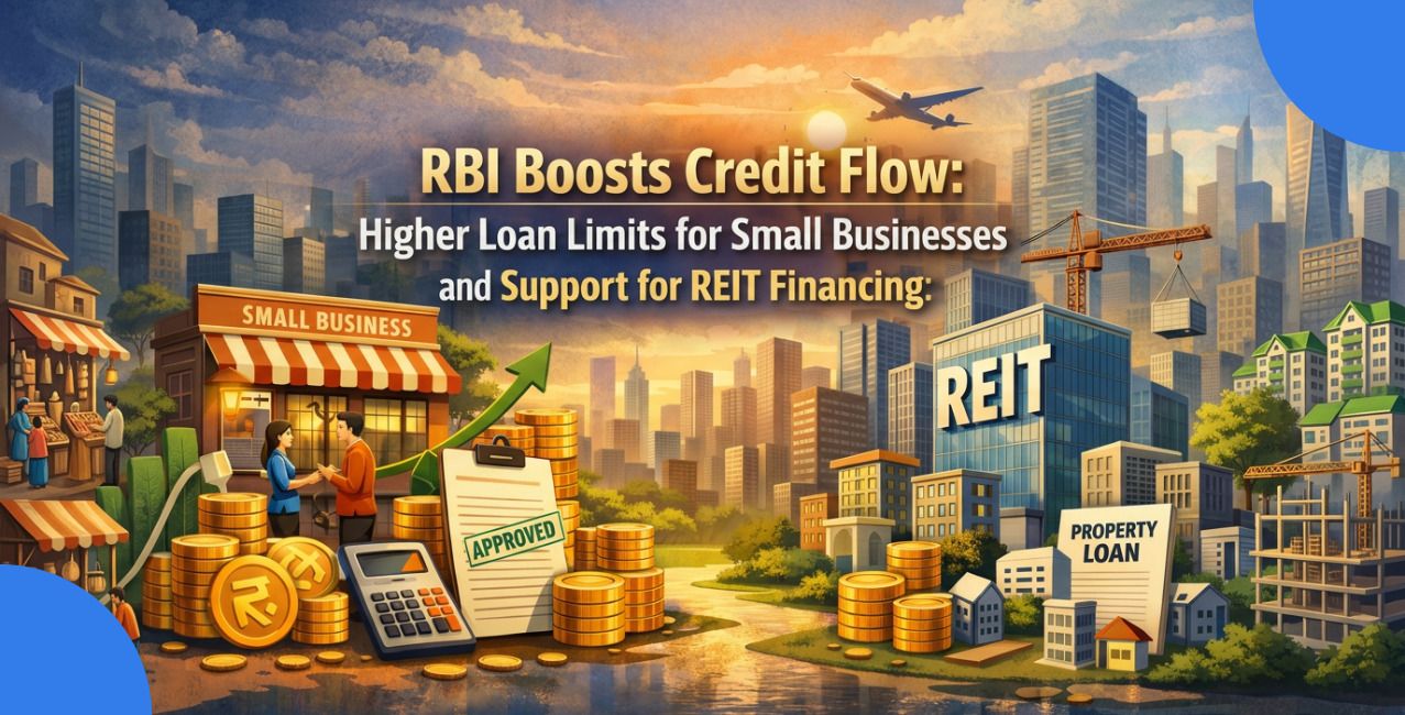 RBI Boosts Credit Flow: Higher Loan Limits for Small Businesses and Support for REIT Financing