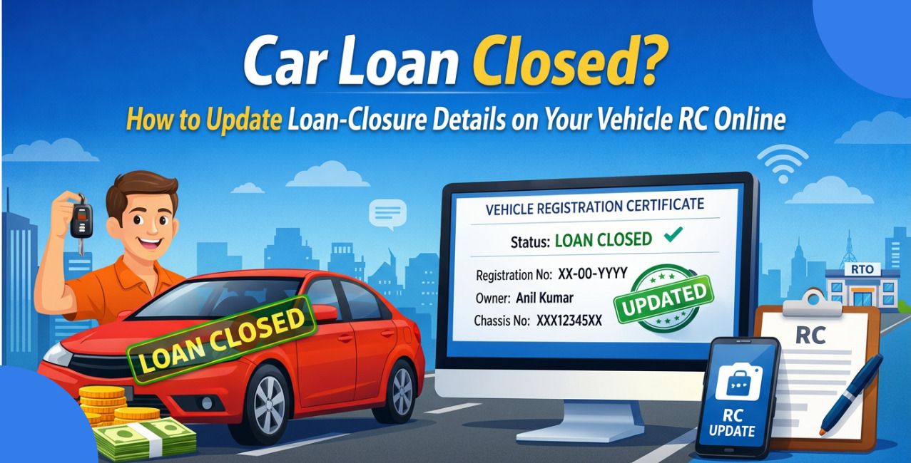 Car Loan Closed? How to Update Loan-Closure Details on Your Vehicle RC Online