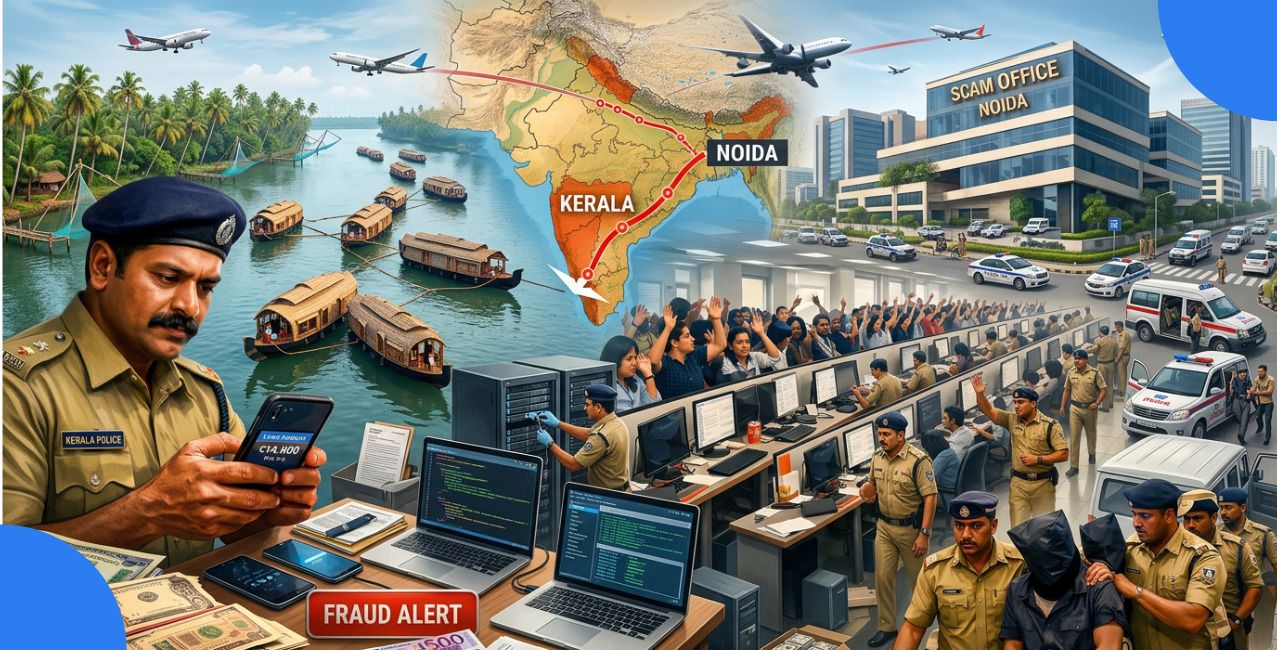 How a ₹14,000 Loan Led Kerala Police to a 40-Person Scam Office in Noida?