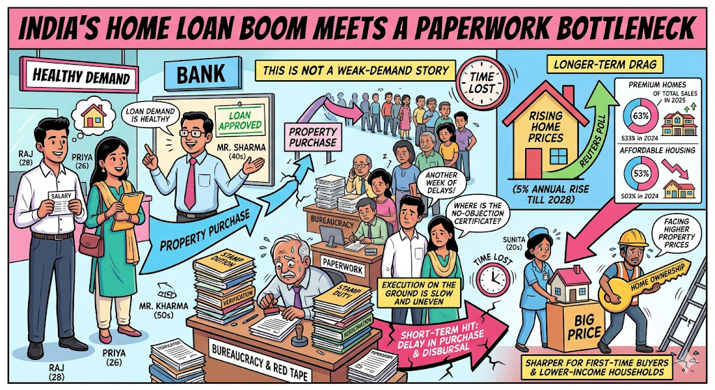 India’s Home Loan Boom Meets a Paperwork Bottleneck
