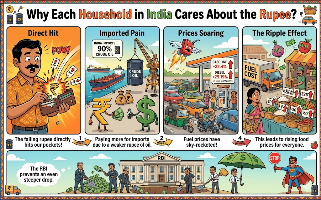 Why Each Household in India Cares About the Rupee?