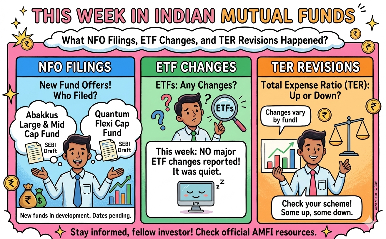 What NFO Filings, ETF Changes, and TER Revisions Happened in Indian Mutual Funds This Week?