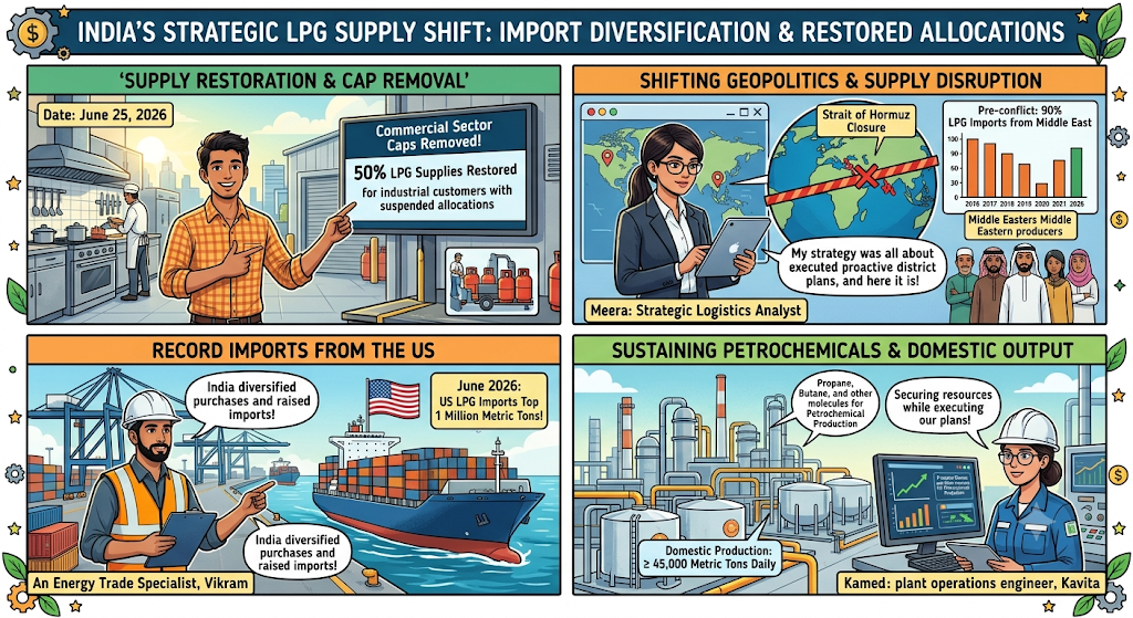 Why Did India Restore LPG Supplies to Industries on June 25, 2026?
