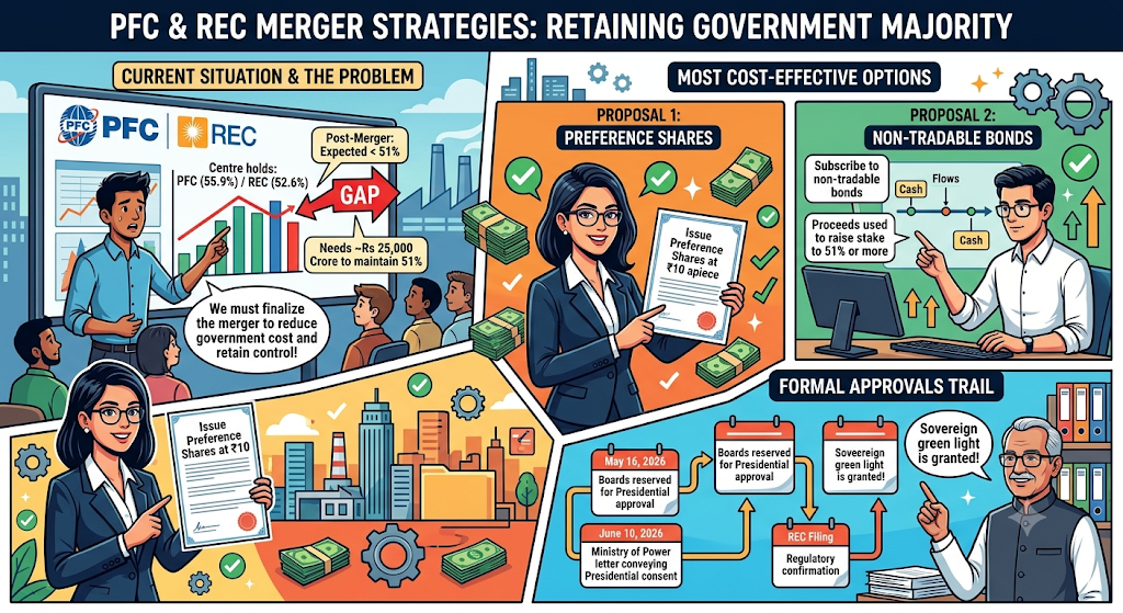 What Is the PFC-REC Merger Plan? How Will the Government Retain Majority Control?