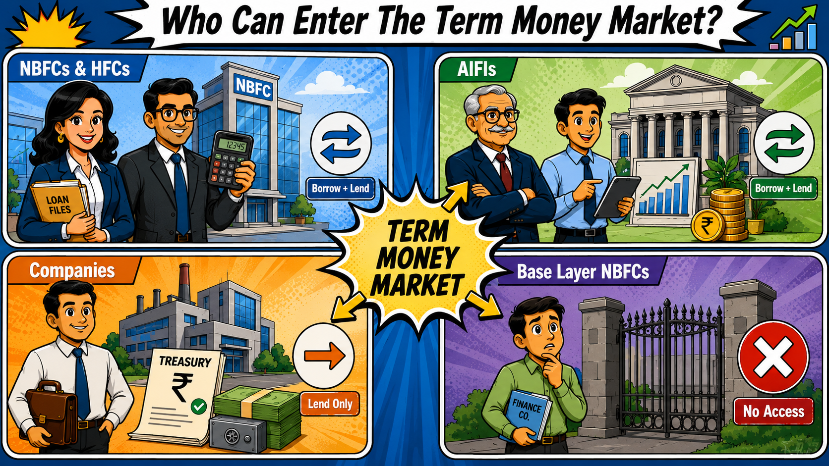 Who Can Enter The Term Money Market?