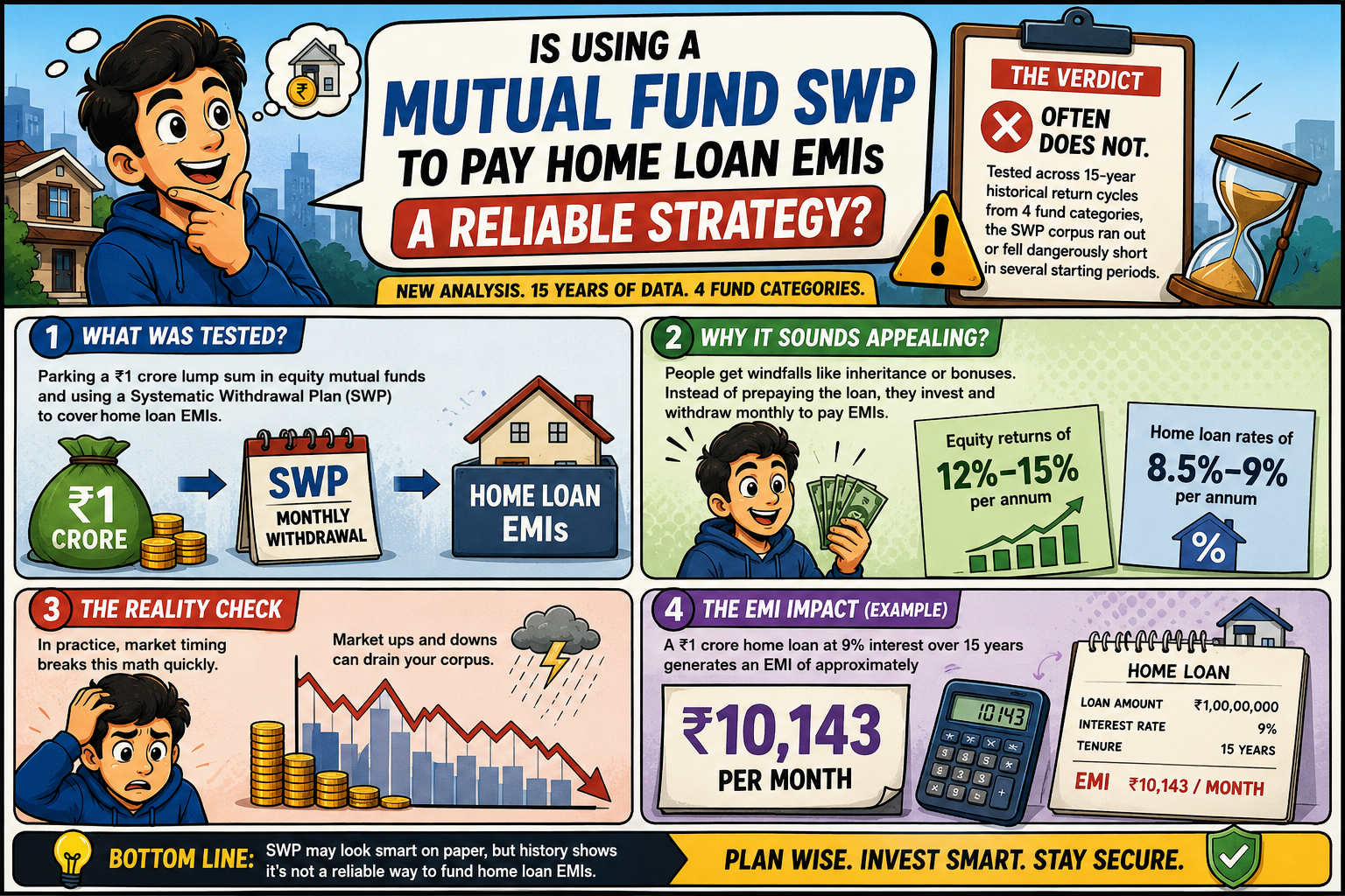 Is Using a Mutual Fund SWP to Pay Home Loan EMIs a Reliable Strategy?
