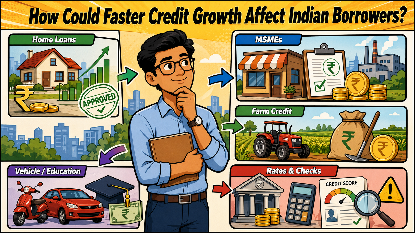 In What Ways Would Rapid Credit Growth Impact Borrowers in India?