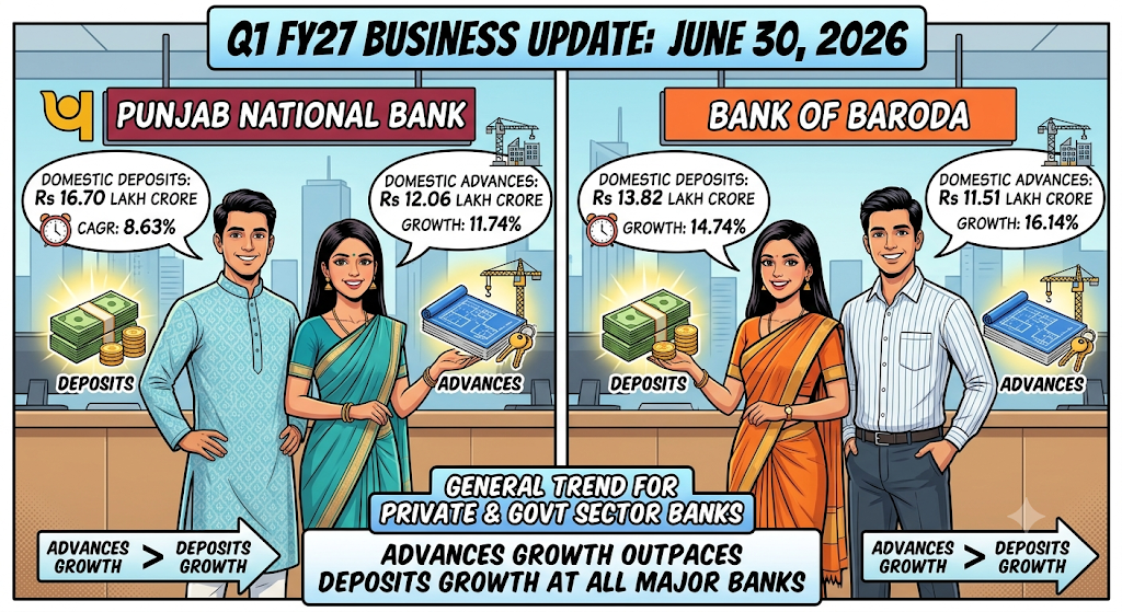 How Much Did Indian Banks' Loans Grow? Deposits Actually Grow in Q1 FY27?
