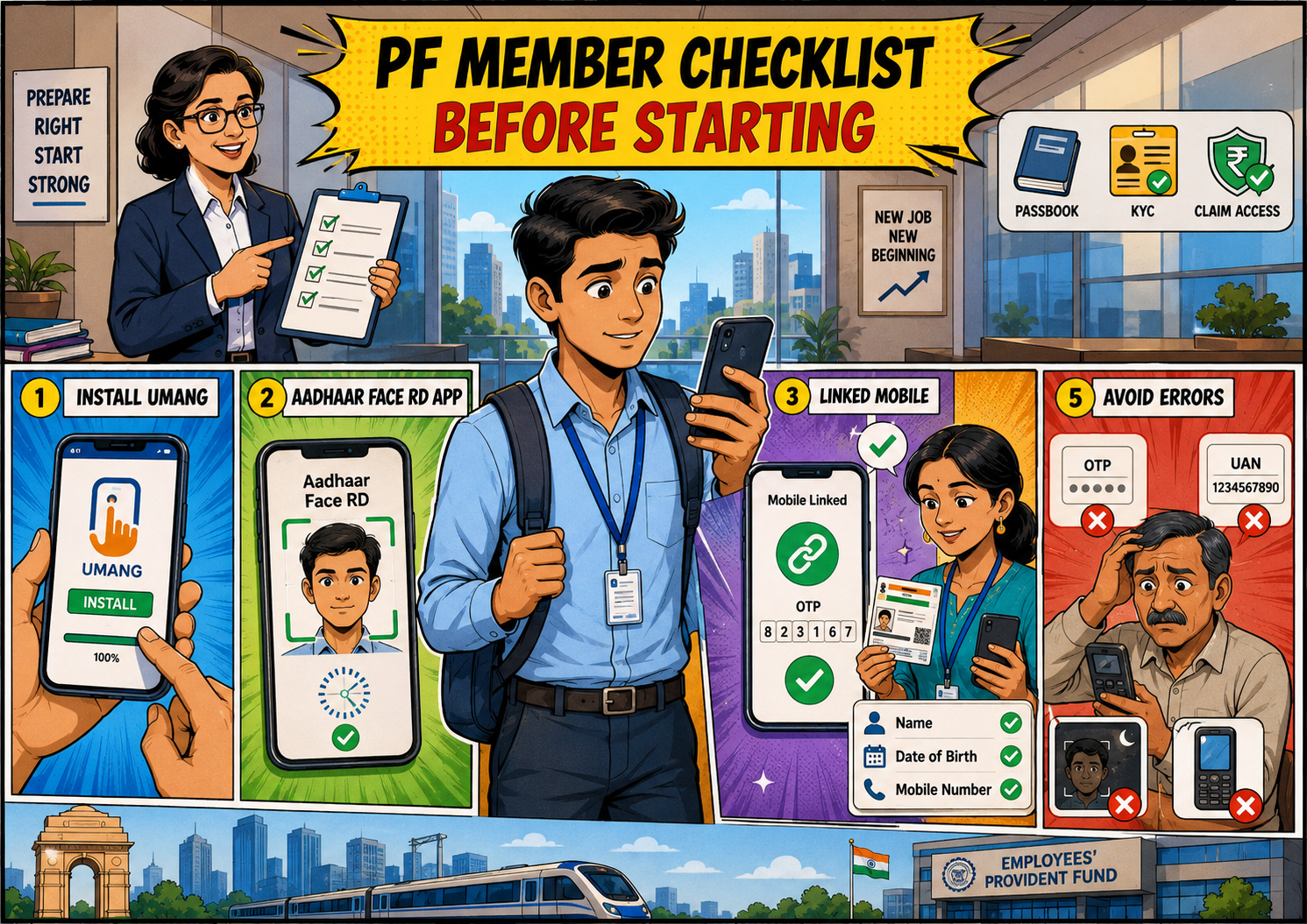 PF Member Checklist Before Starting
