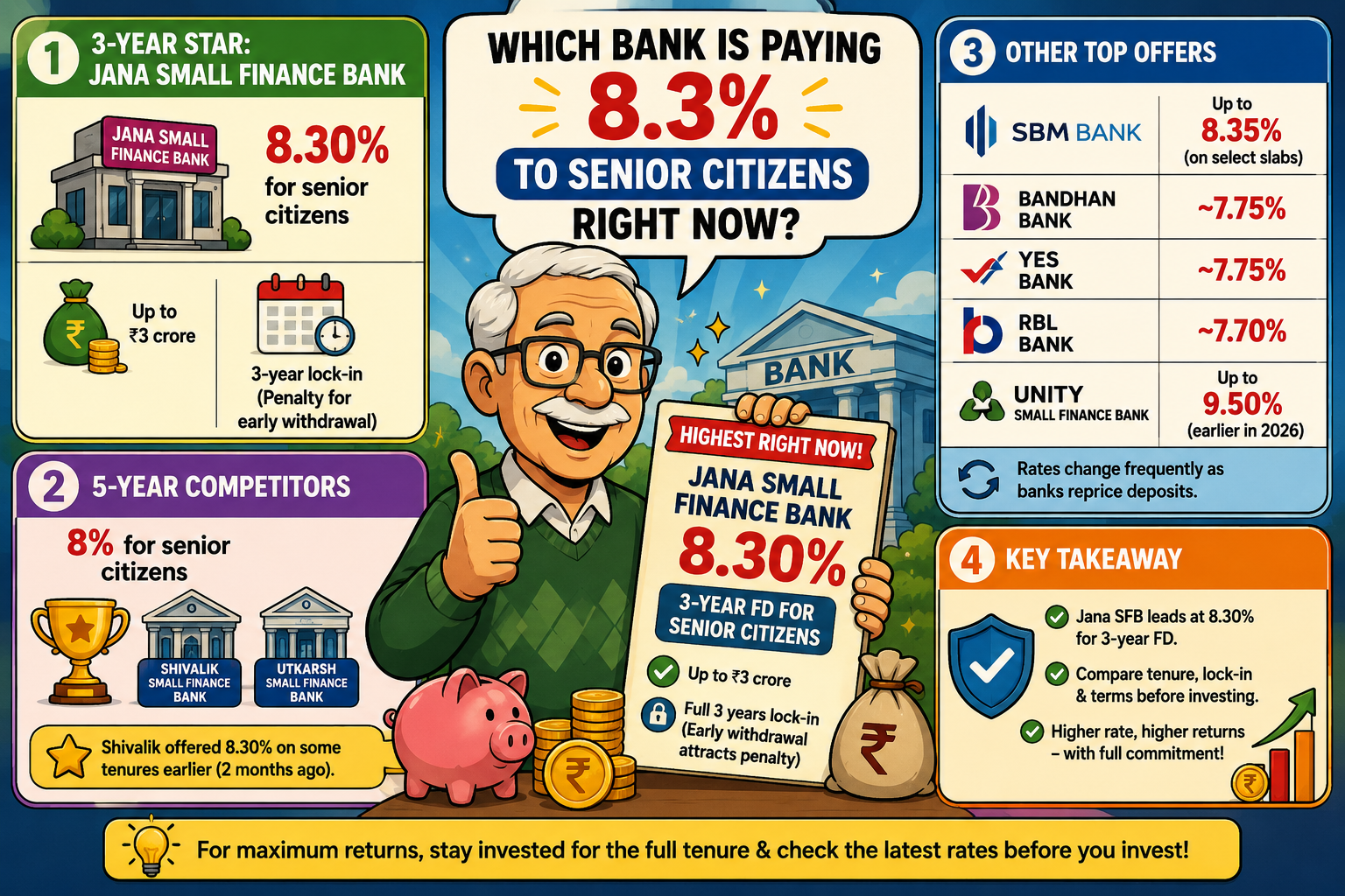 Which Bank is Paying 8.3% To Senior Citizens Right Now?