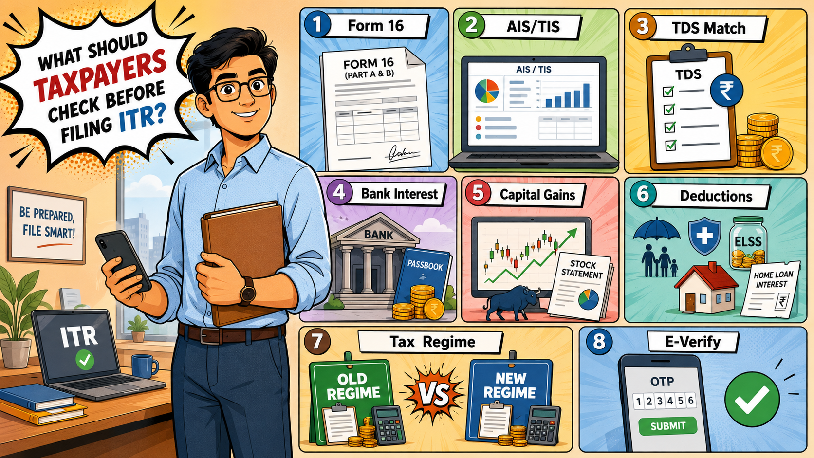 What Should Taxpayers Check Before Filing ITR?