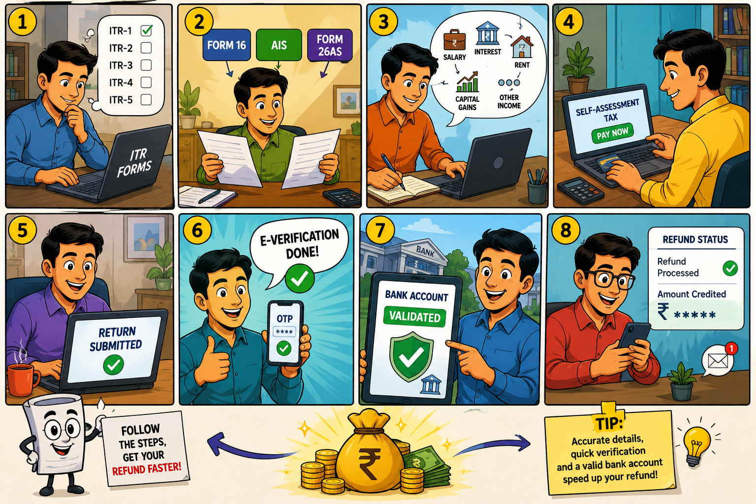How A Tax Refund Moves