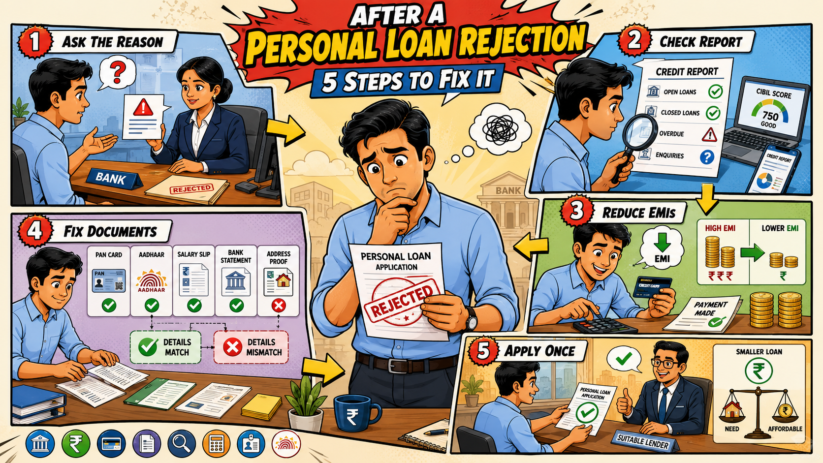 What Should Borrowers Do After A Personal Loan Rejection?