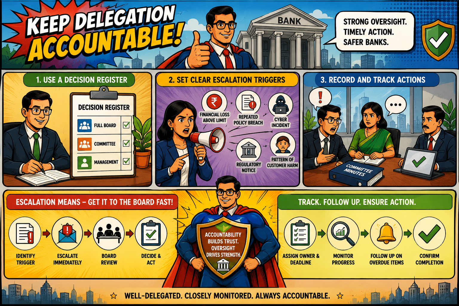 Which Strategies Can Keep Delegation Accountable?