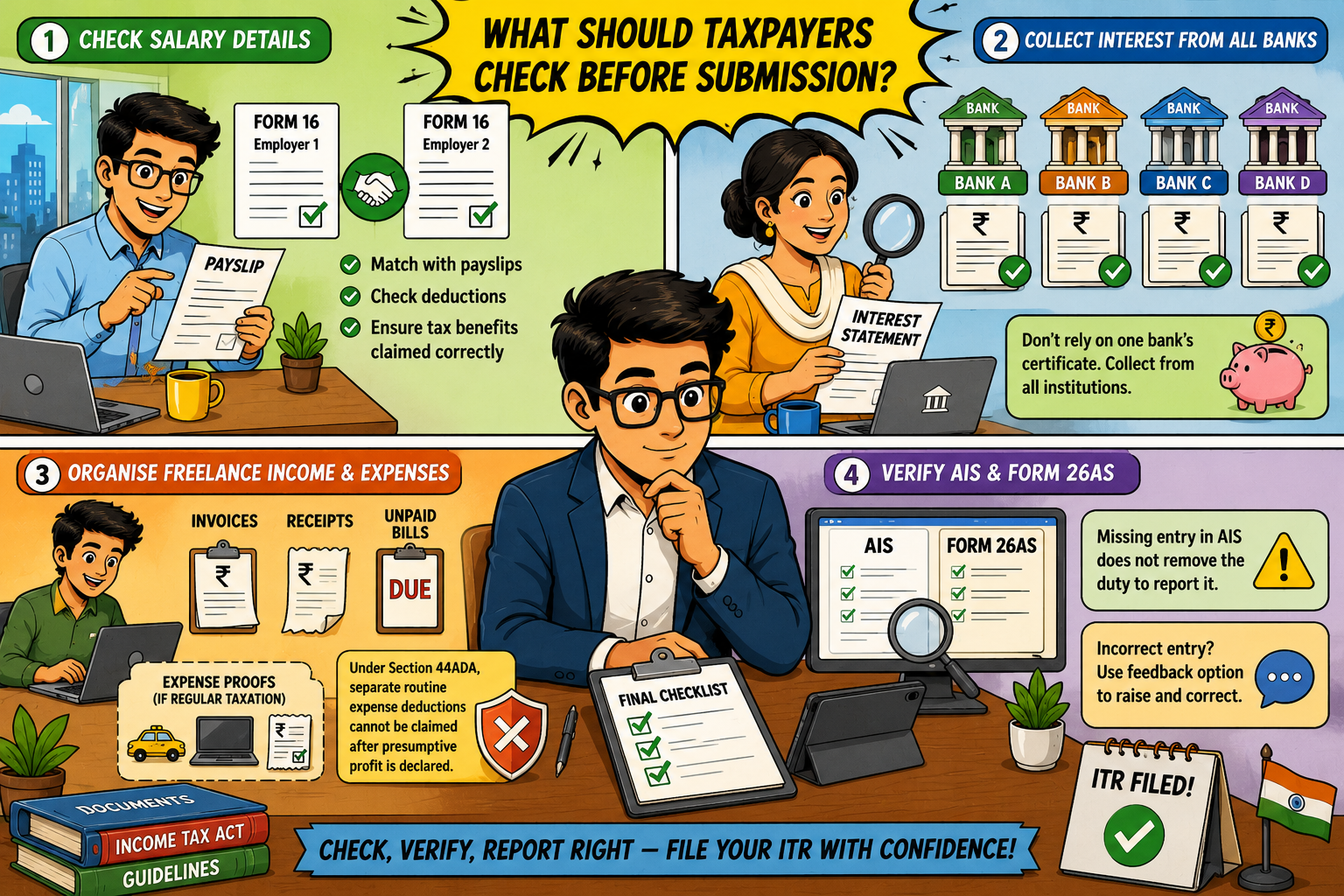 What Should Taxpayers Check Before Submission?