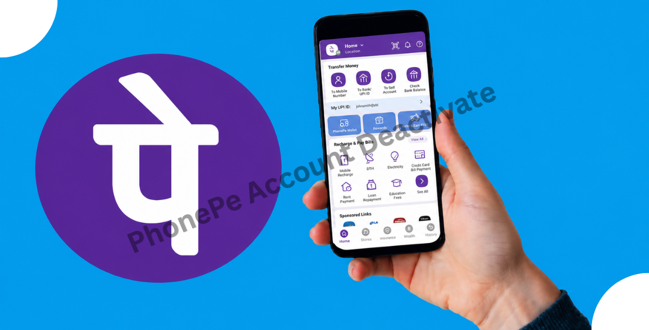 How to deactivate a PhonePe account?