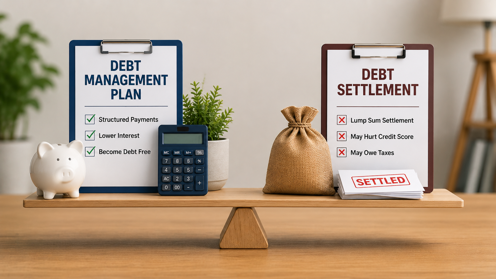 Debt Management Plan vs Debt Settlement 