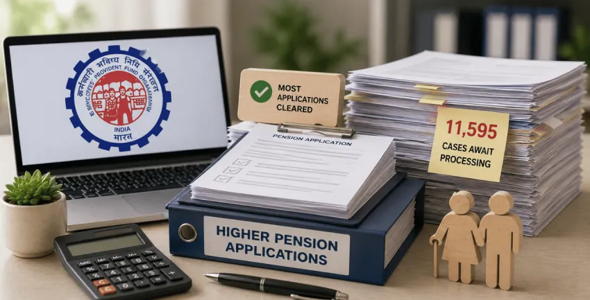 EPFO Clears Most Higher Pension Applications, but 11,595 Cases Still Await Processing