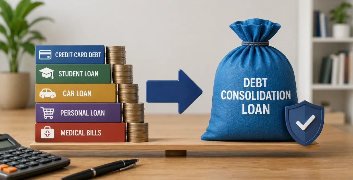 Debt Consolidation Loan: How It Works, Eligibility, Interest Rates & Benefits