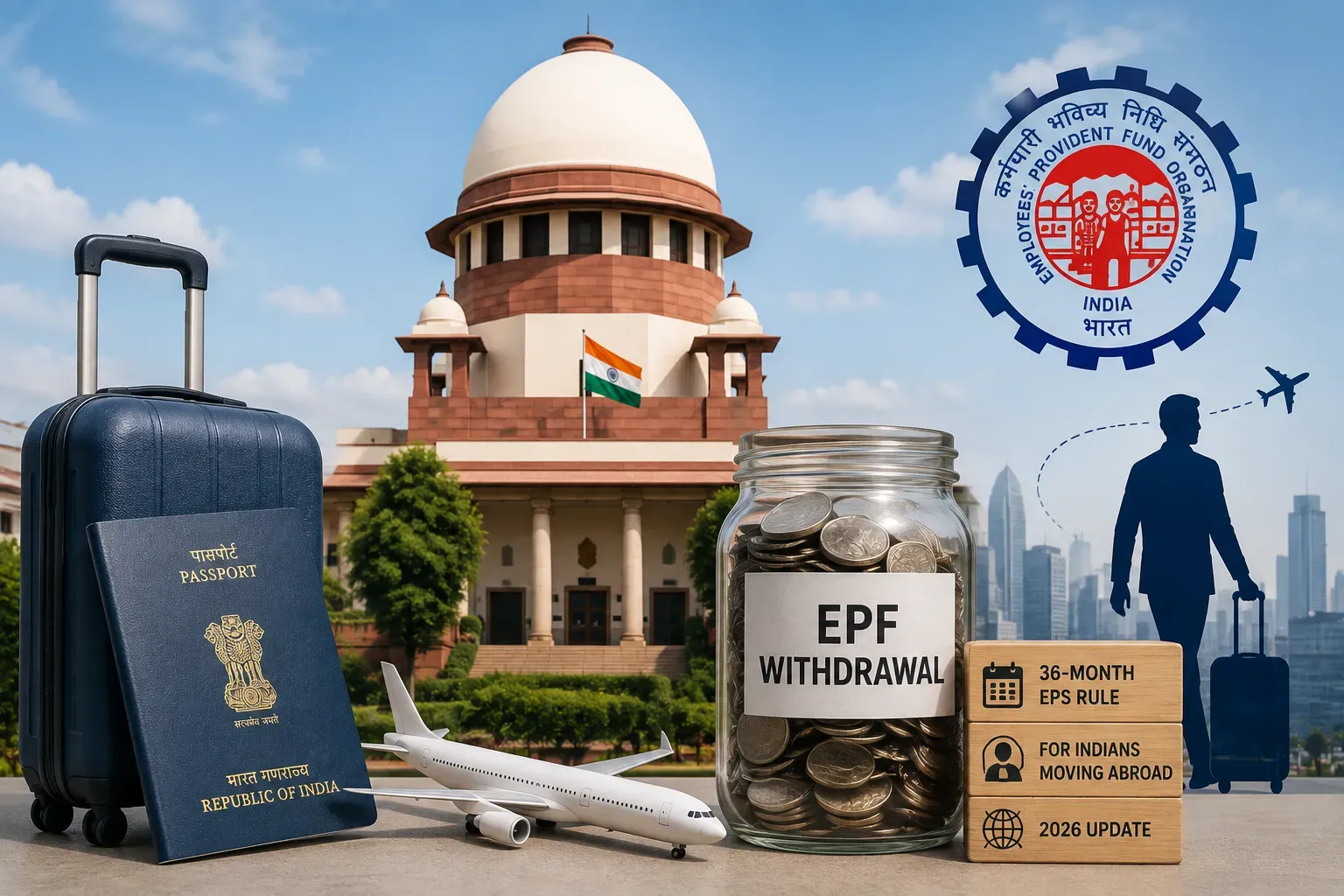 EPF Withdrawal for Indians Moving Abroad in 2026: 36-Month EPS Rule Explained