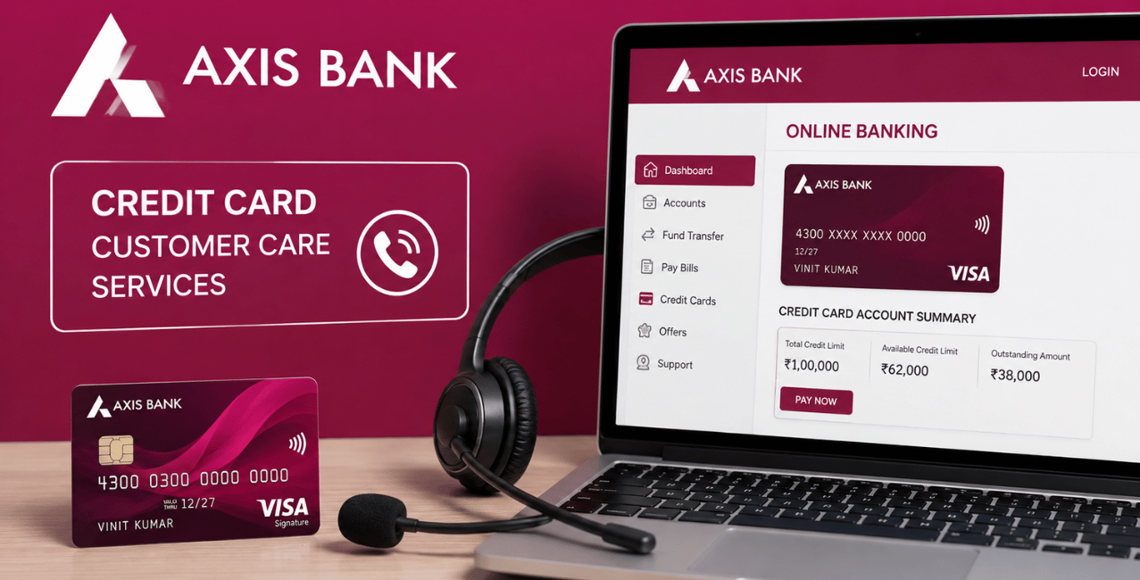 Axis Bank Credit Card Customer Care Services: Number & Online Banking