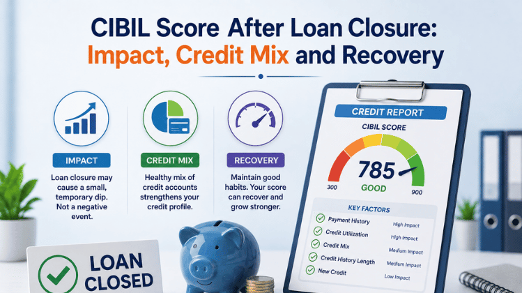 CIBIL Score After Loan Closure: Impact, Credit Mix and Recovery