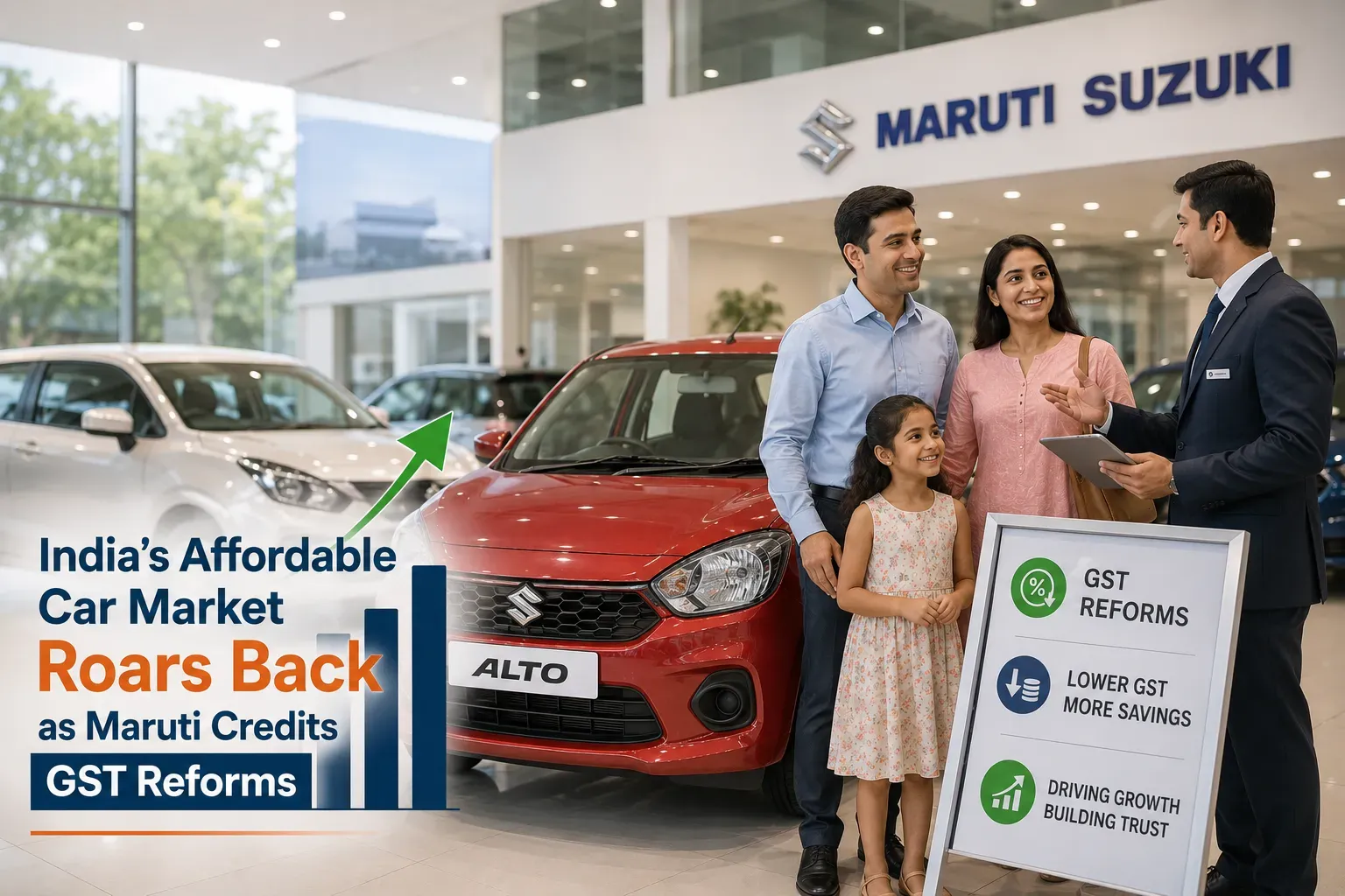 India’s Affordable Car Market Roars Back as Maruti Credits GST Reforms