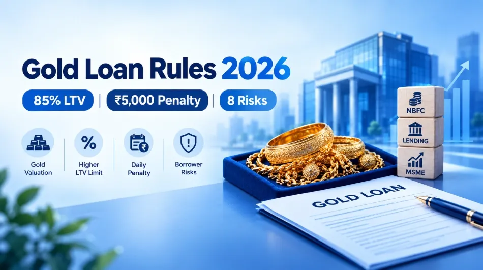 Gold Loan Rules 2026: 85% LTV, ₹5,000 Daily Penalty and 8 Risks Borrowers Must Know