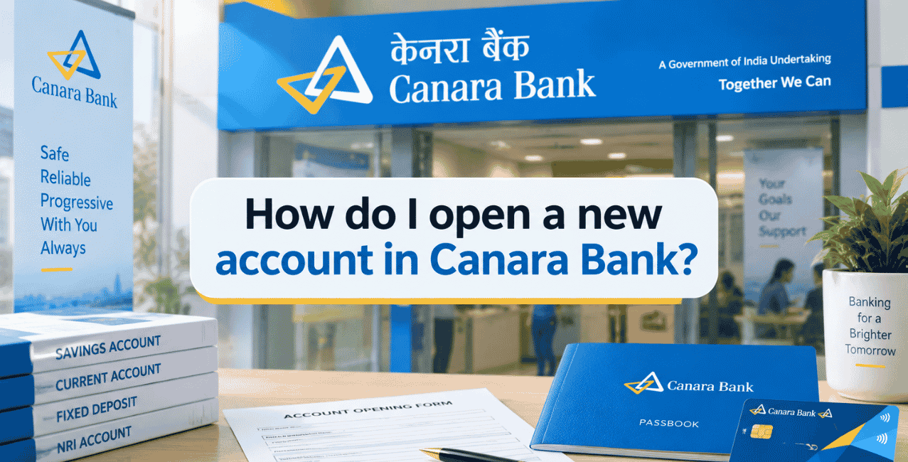 How do I open a new account in Canara Bank?