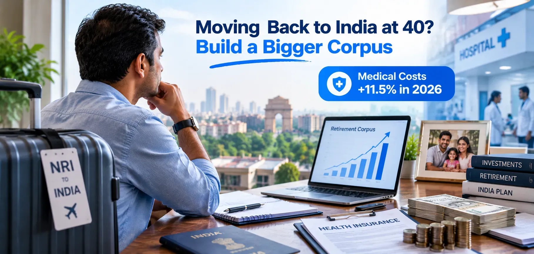Moving Back to India at 40? Bigger Retirement Corpus Needed