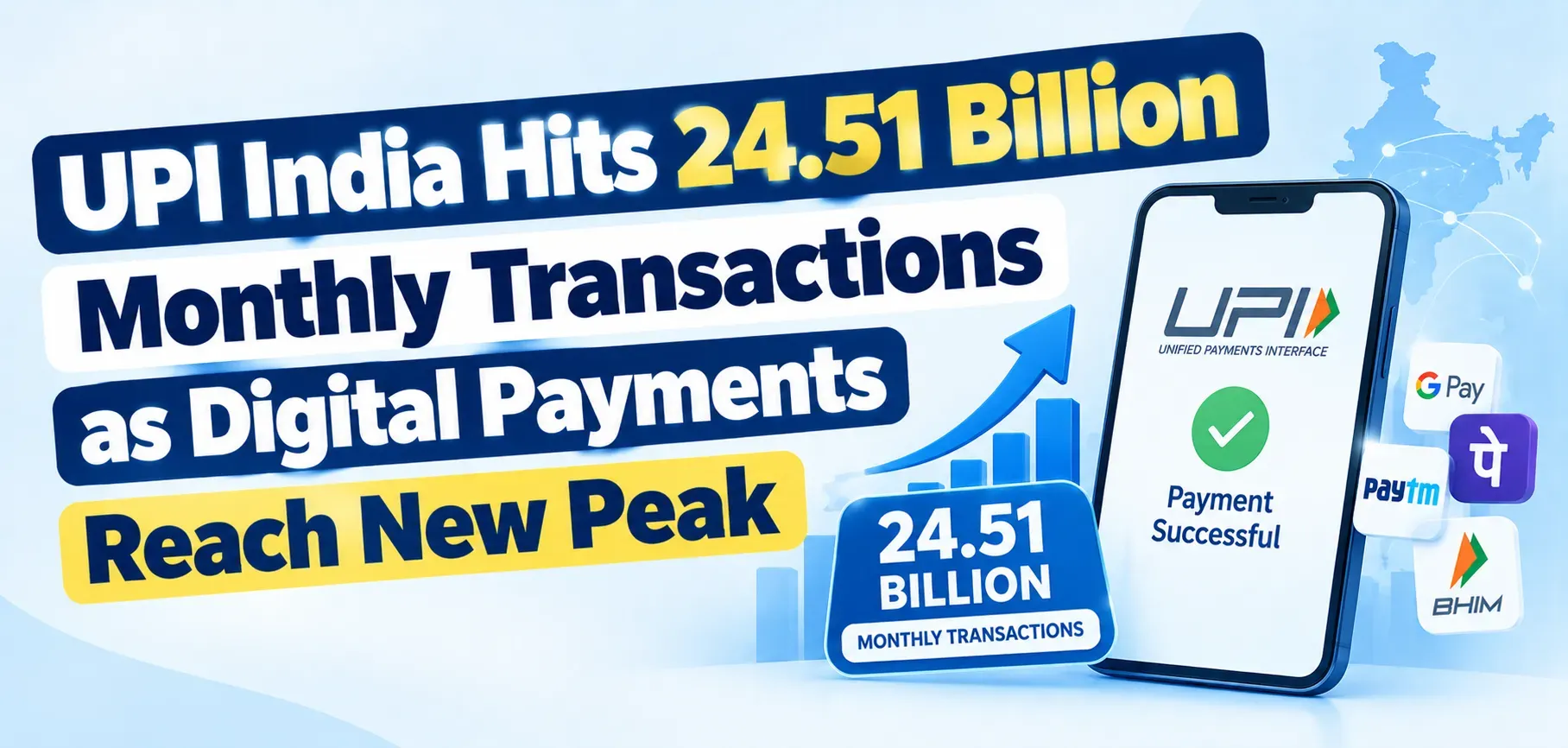 UPI India Hits 24.51 Billion Monthly Transactions as Digital Payments Reach New Peak