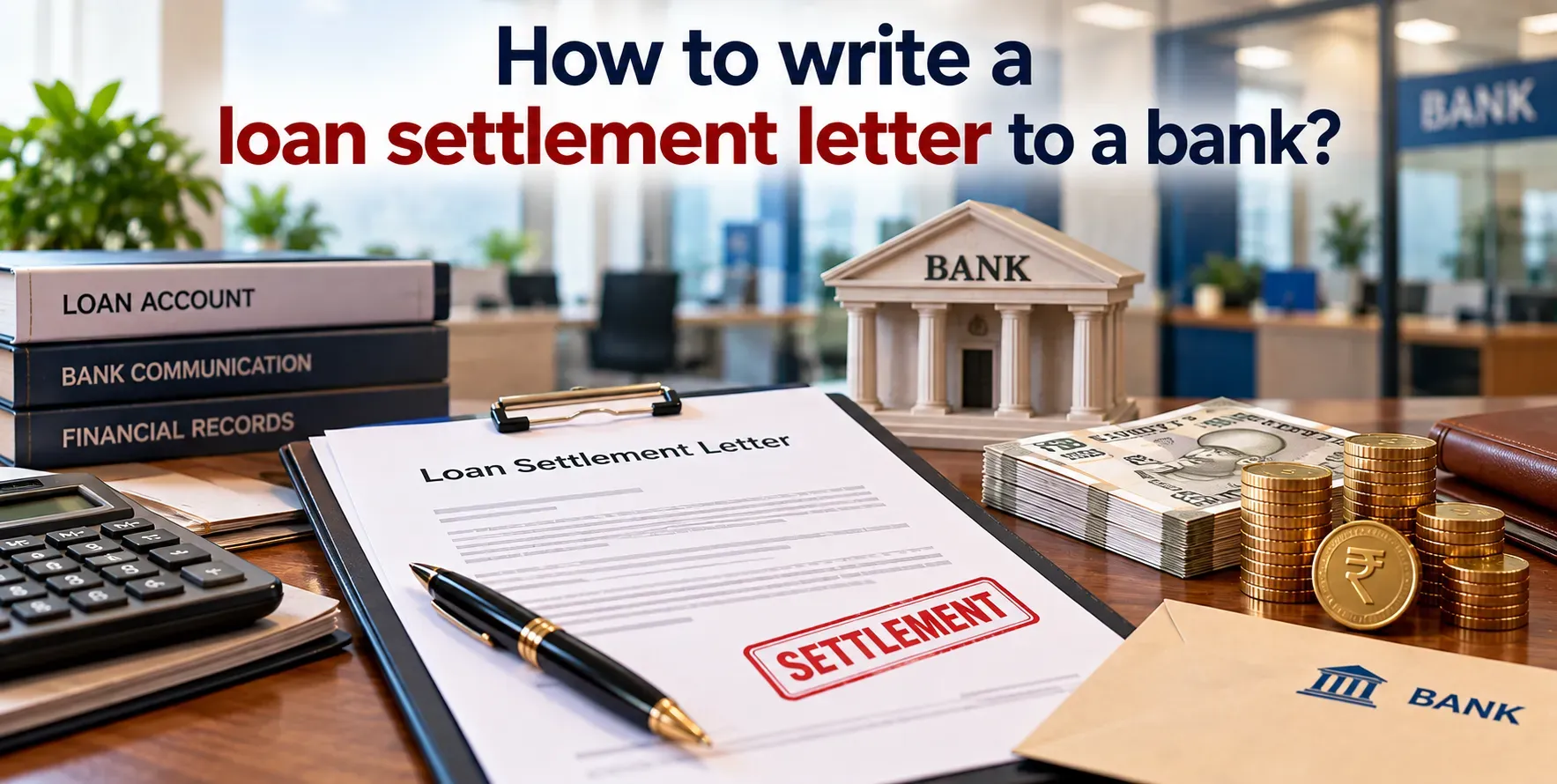 How to write a loan settlement letter to a bank?