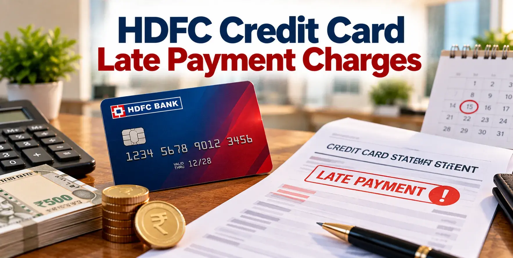 HDFC Credit Card Late Payment Charges