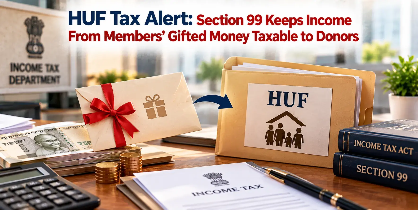 HUF Tax Alert: Section 99 Keeps Income From Members’ Gifted Money Taxable to Donors
