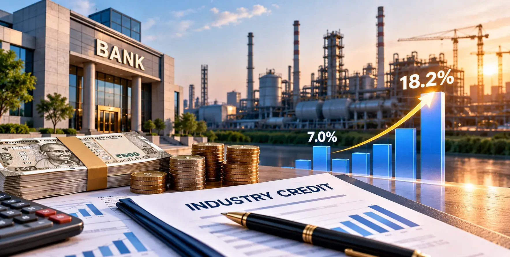 Bank Lending to Industry More Than Doubles Growth Pace to 18.2% in August