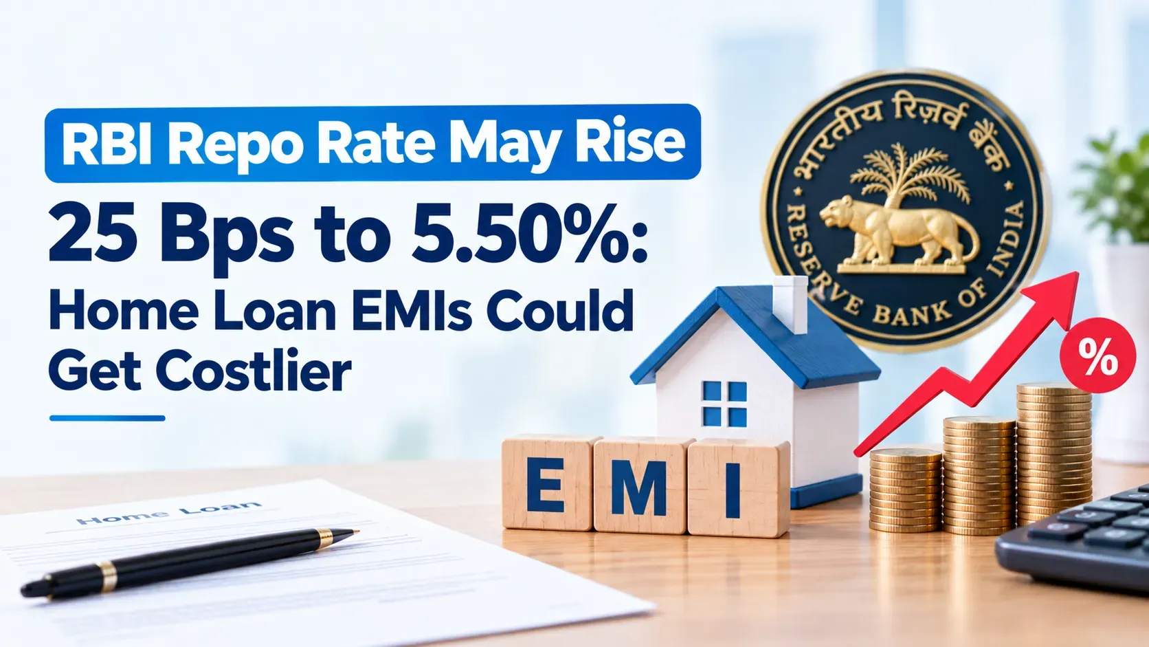 RBI Repo Rate May Rise 25 Bps to 5.50%: Home Loan EMIs Could Get Costlier