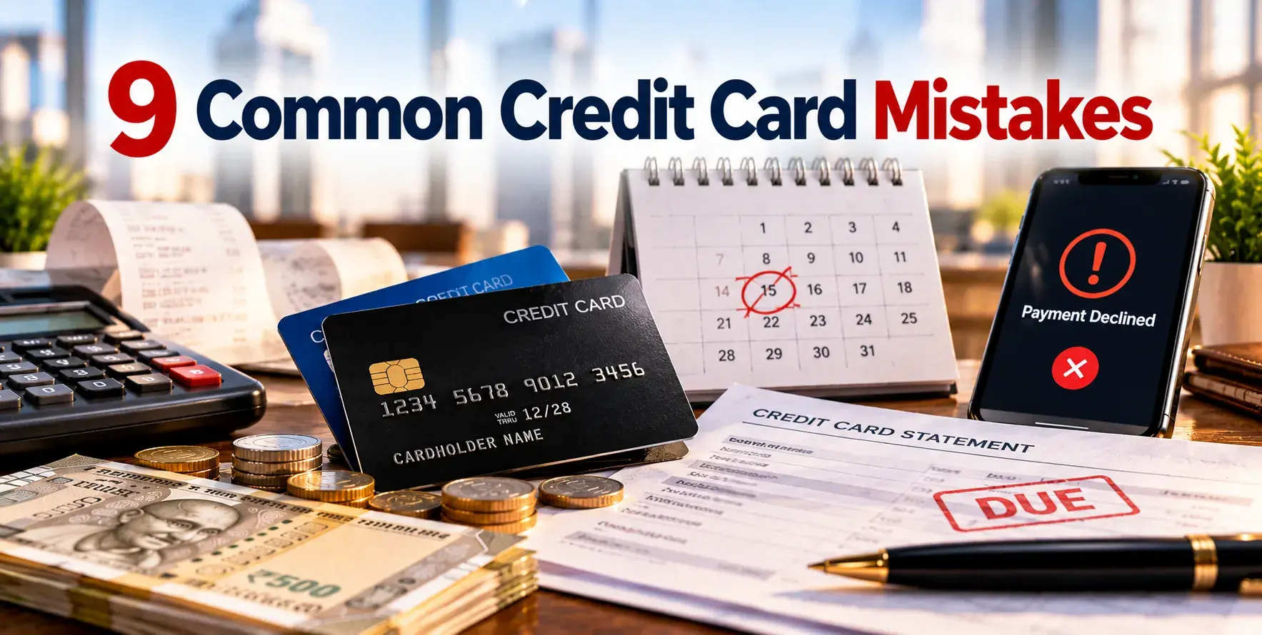 9 Common Credit Card Mistakes to Watch Out For