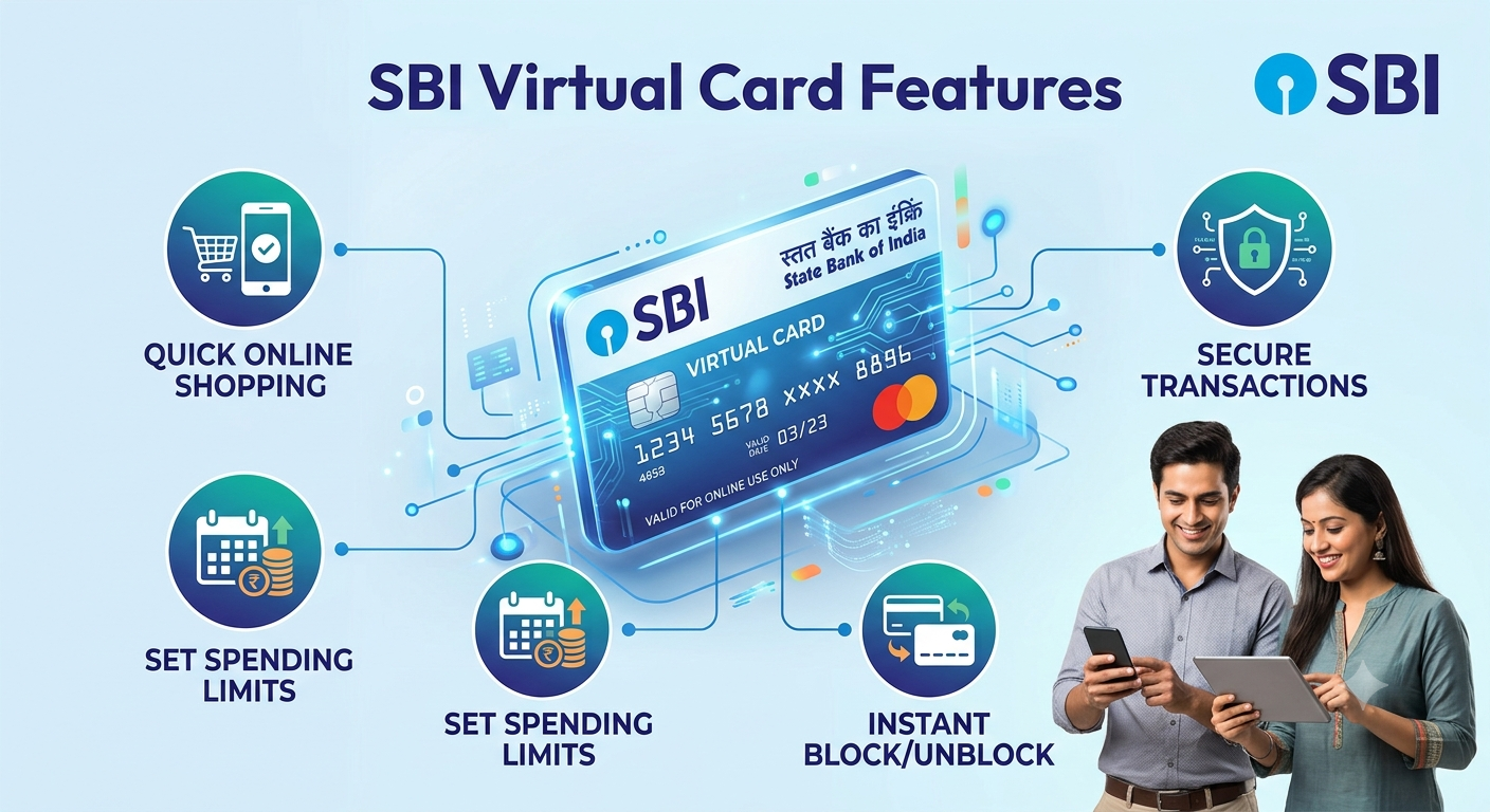 SBI virtual card features