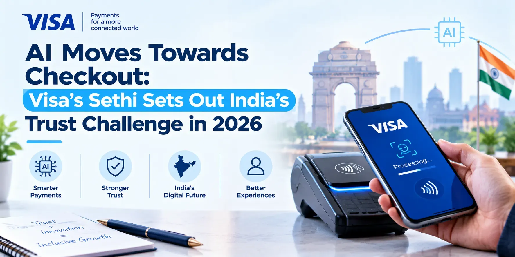 AI Moves Towards Checkout: Visa’s Sethi Sets Out India’s Trust Challenge in 2026